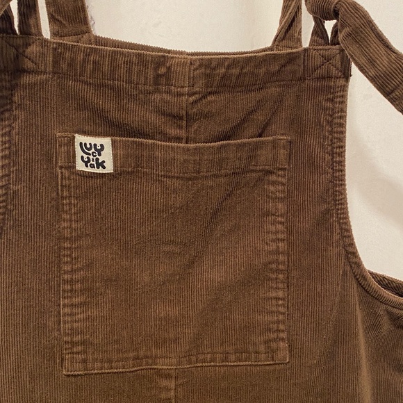 Lucy & Yak Brown Corduroy Overalls/Dungarees - Picture 4 of 14